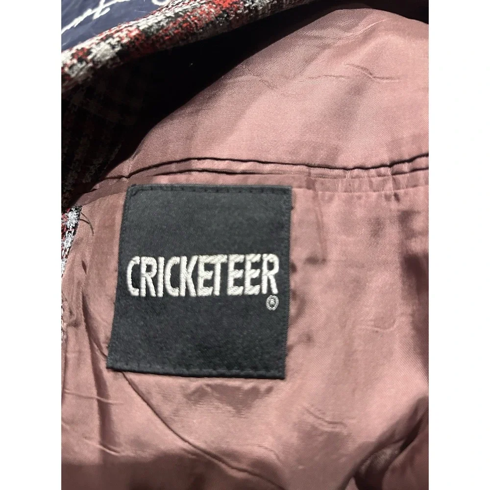 Vintage 70s Cricketeer Mens Plaid Blazer Sport Coat 40R Union Made USA